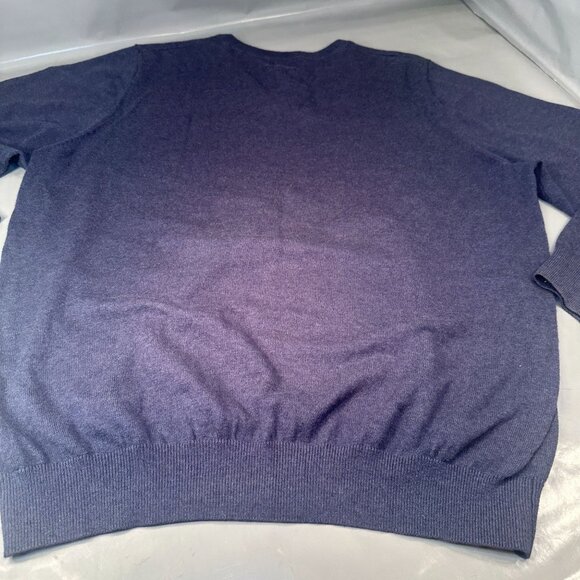 LL Bean Cotton V Neck Sweater Men Cashmere Pullover Shirt Long Sleeve Large - Picture 6 of 14